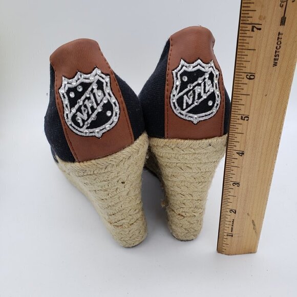 NHL Chicago Blackhawks Wedge Heels Women's Size 9 National Hockey League Fan - Picture 7 of 10